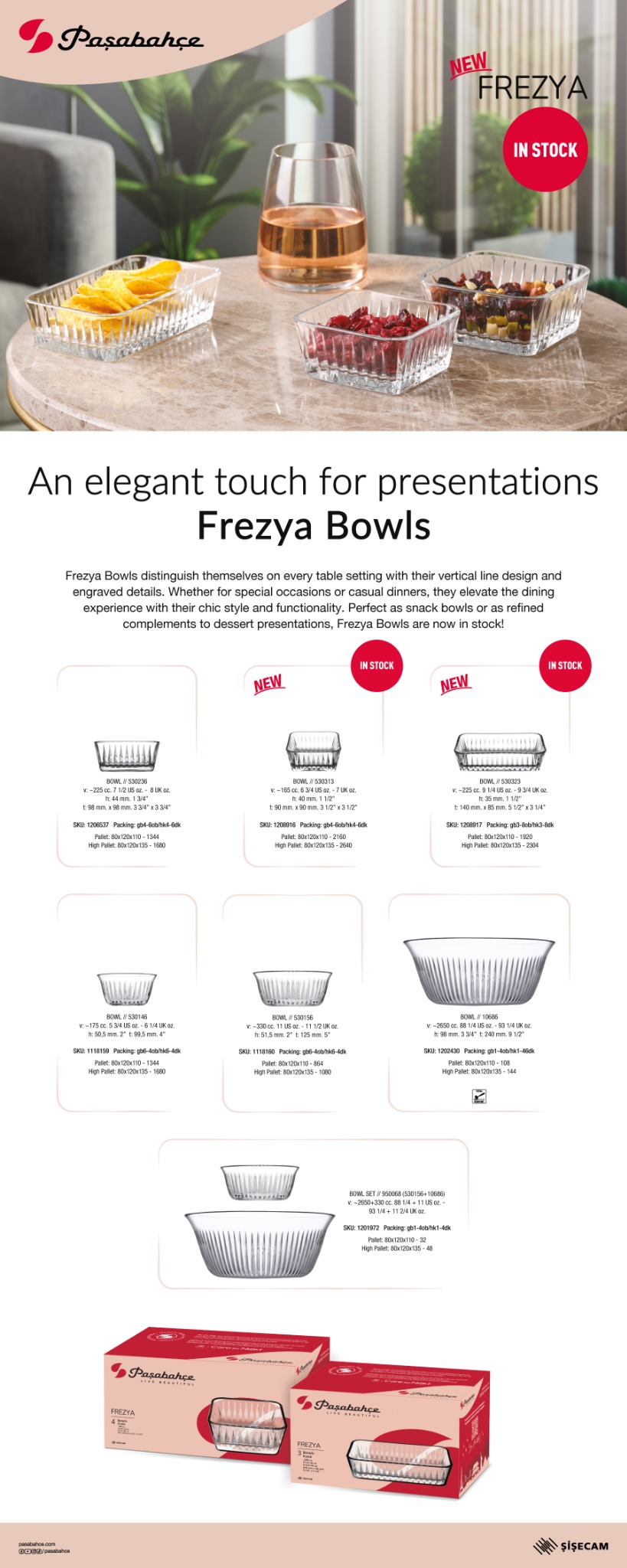 Paşabahçe Frezya Tas këndor 530236